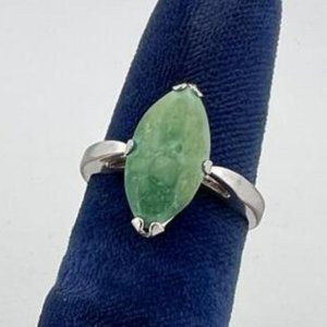 Navajo Sterling Silver Chrysoprase Ring